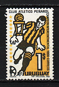 Уругвай 1968, Клуб Атлетико Пенапол Чемпион Межконтинентального Кубка, 1 марка